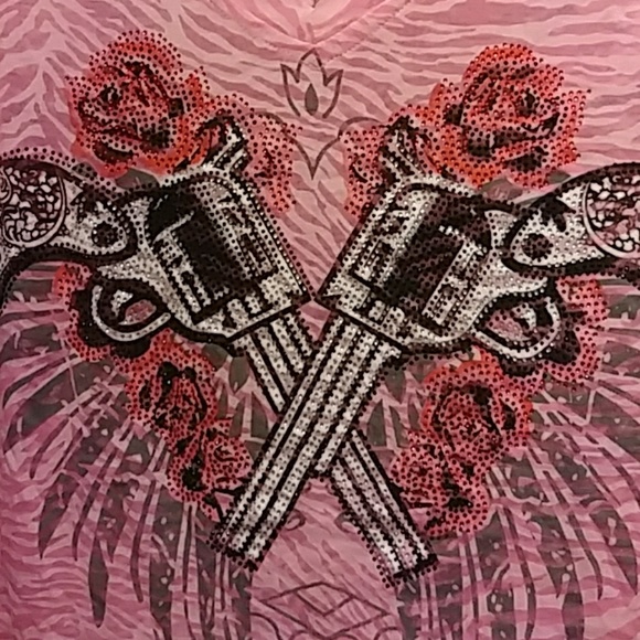 Atlas Bling Burnout Pistol Shirt - Picture 2 of 3